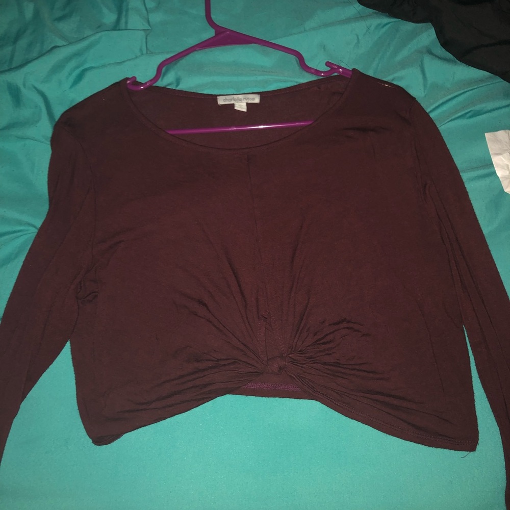 Long sleeve crop top
